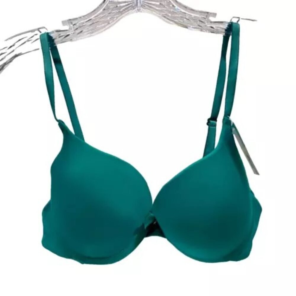 Simply Basic Women's‎ 34A Gem Green Padded Underwired Support Everyday Wear NWT